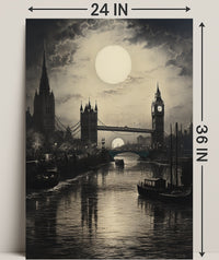 Moonlit London Poster