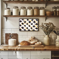 Abstract Checkered Art Poster