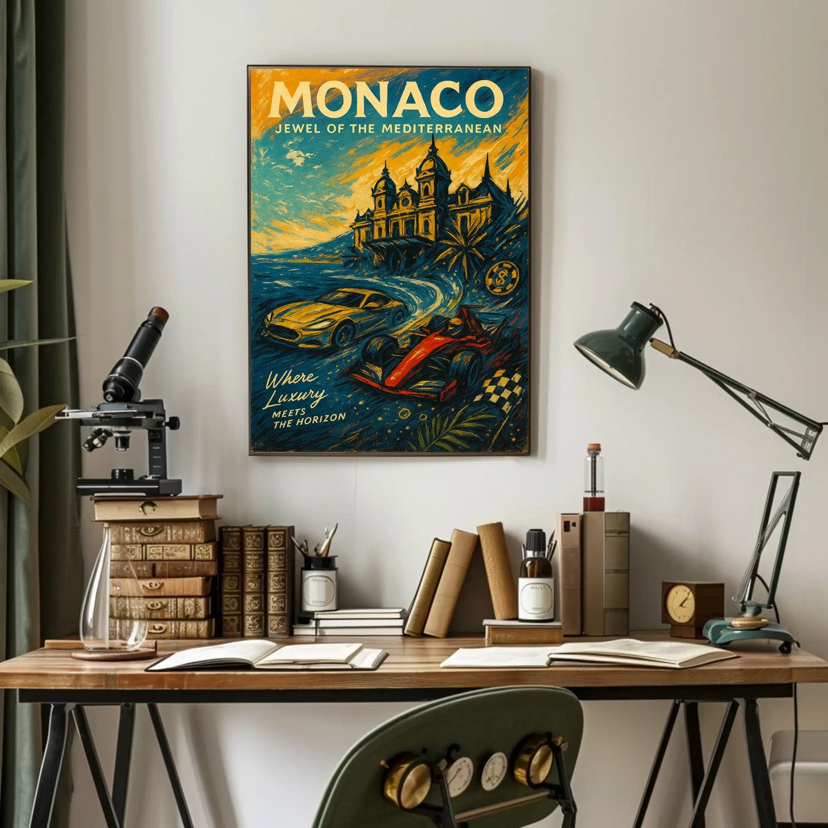 Monaco Jewel of the Mediterranean Poster