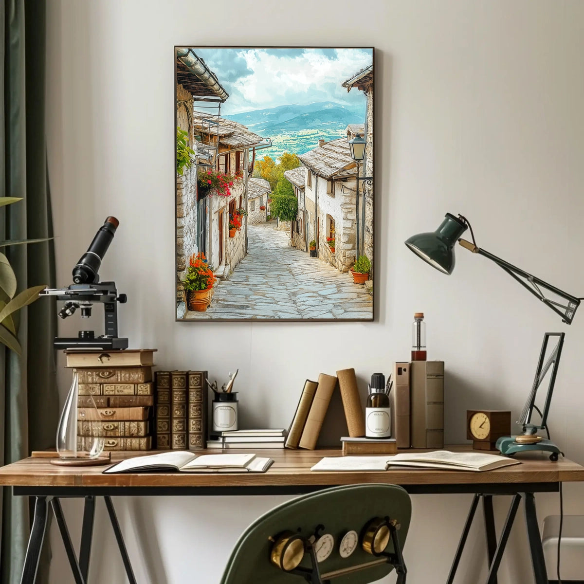 Albania Gjirokaster Historic Stone Streetspng Poster