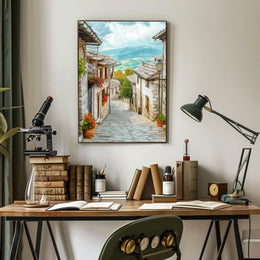 Albania Gjirokaster Historic Stone Streetspng Poster