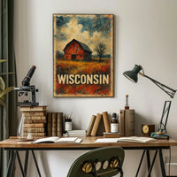 Rustic Wisconsin Poster