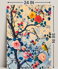 Blossoms And Birds William Morris Art Poster