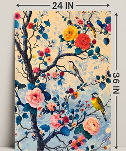 Blossoms And Birds William Morris Art Poster