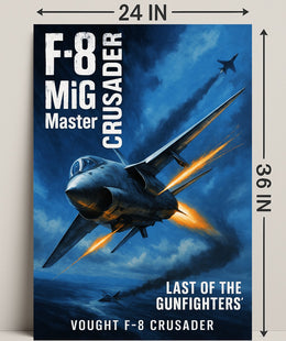Vought F-8 Crusader Last of the Gunfighters Poster PosterGoat