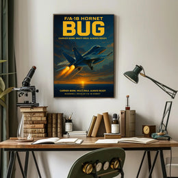 F/A-18 Hornet Ocean Flight - Poster
