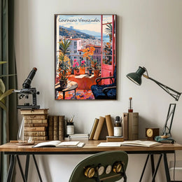 Vibrant Balcony View of Caracas Poster
