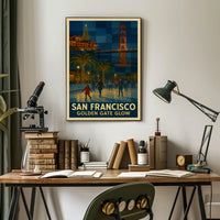 San Francisco Golden Gate Glow Poster