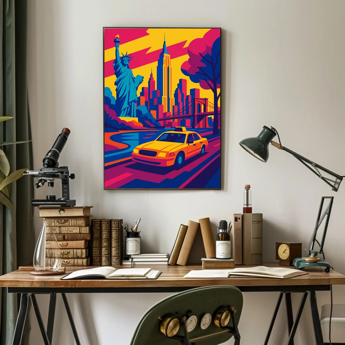 Vibrant New York Cityscape Poster