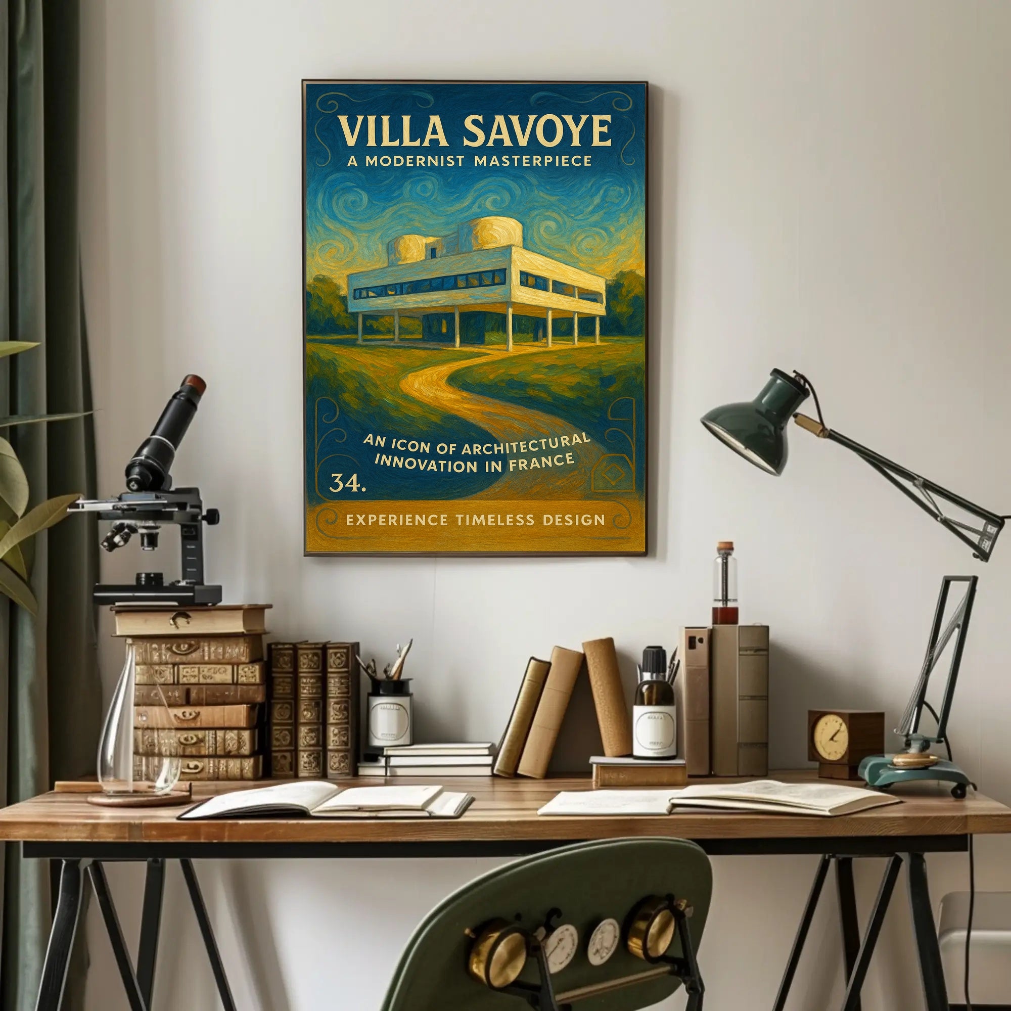 Villa Savoye A Modernist Masterpiece Poster PosterGoat