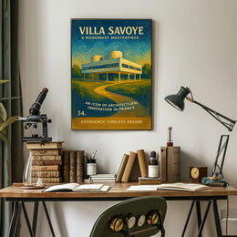 Villa Savoye A Modernist Masterpiece Poster PosterGoat