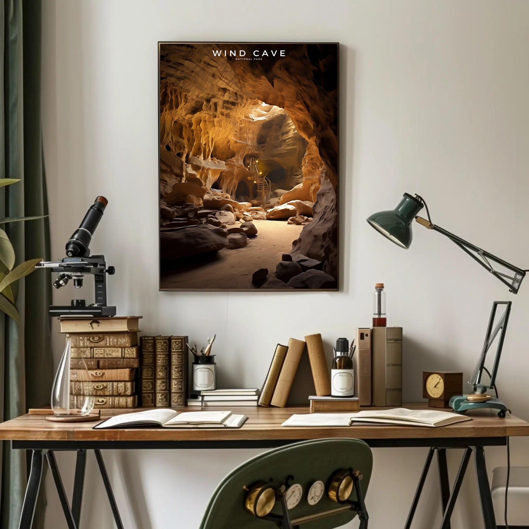 Wind Cave National Park Travel Poster Print