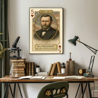 Ulysses S Grant 18th President Biography Portrait Poster