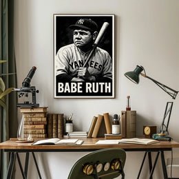 Babe Ruth Legendary Baseball Icon Poster