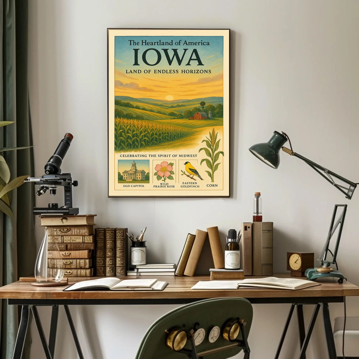 Iowa Land of Endless Horizons Poster