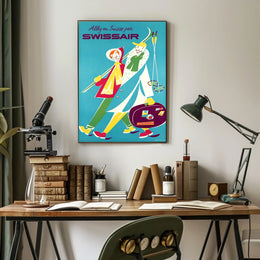 Swissair Travel Poster