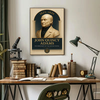 John Quincy Adams Vintage Presidential Historical Poster PosterGoat
