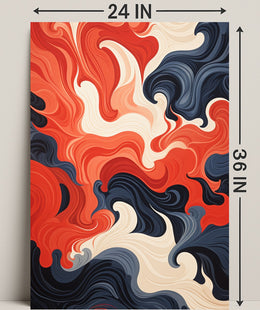 Swirling Colors Of Expression Poster