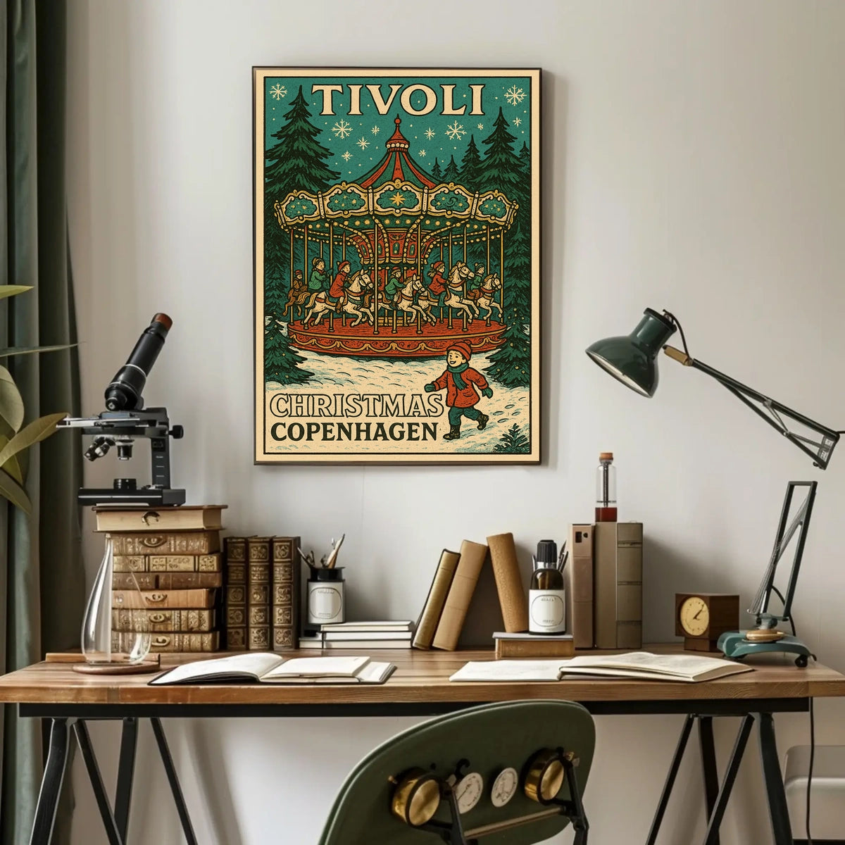 Tivoli Christmas in Copenhagen Poster