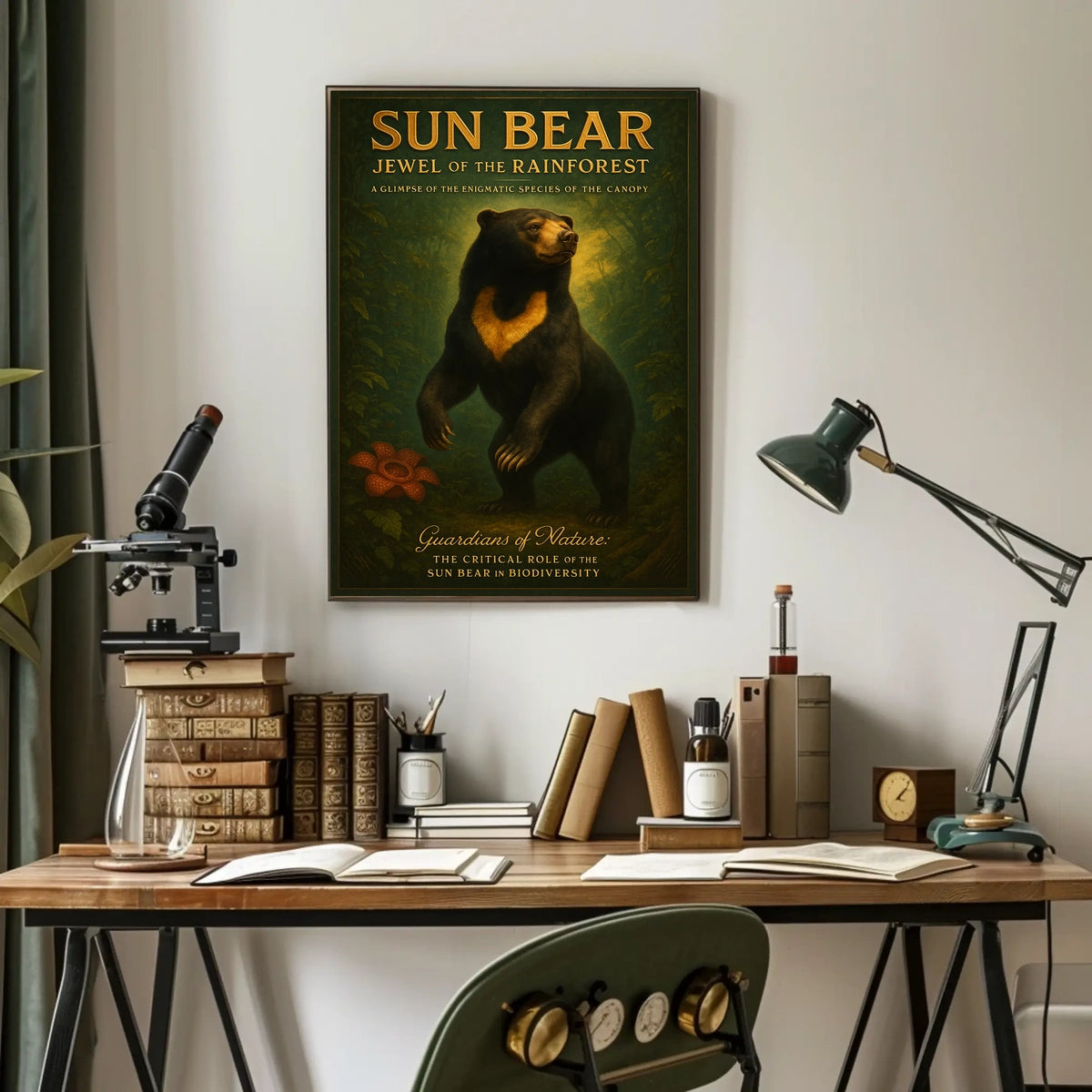 Sun Bear Jewel of the Rainforest Poster