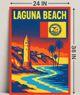 Laguna Beach Scenic Poster PosterGoat