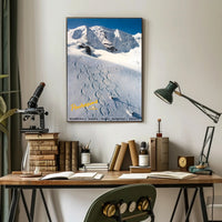 Skiing in Pontresina Poster PosterGoat