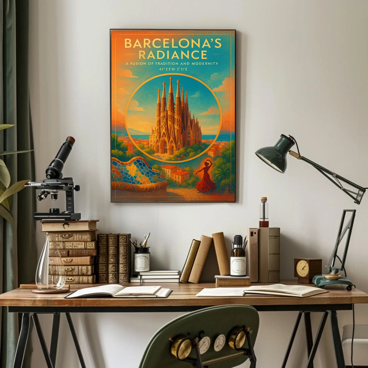 Barcelonas Radiance Poster