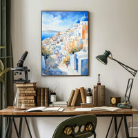 Santorini Serenity Poster