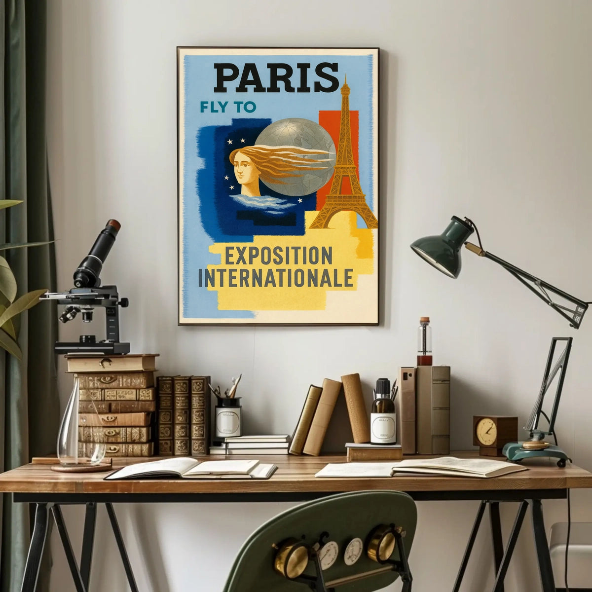 Fly To Paris Exposition Internationale Poster
