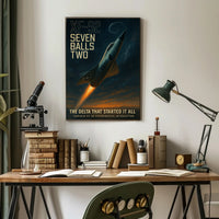 Convair XF-92 in Flight Futuristic Sci-Fi Poster