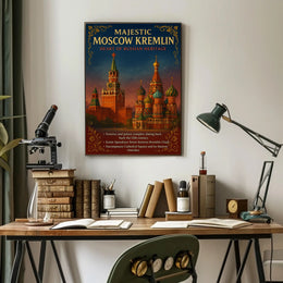 Majestic Moscow Kremlin Poster PosterGoat