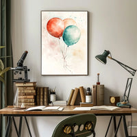 three balloons Poster