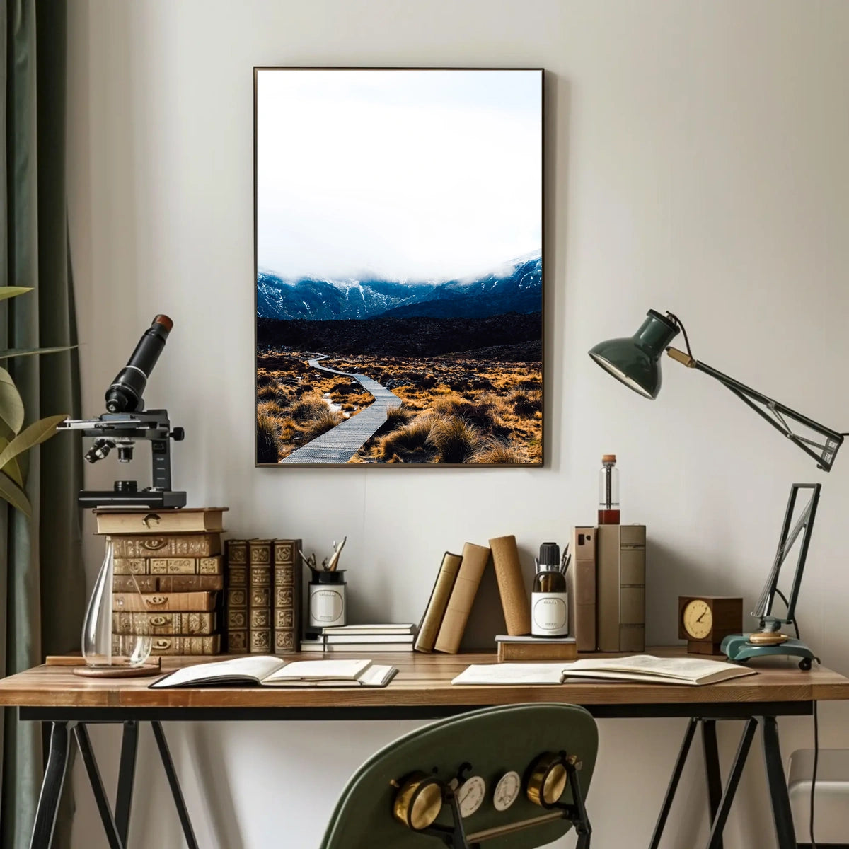 Pathway Through The Mountains Poster
