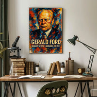 Richard Nixon 37th President of the United States Glitch Hop Art Poster