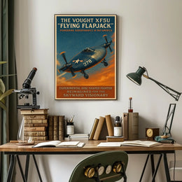 The Vought Xf5U Flying Flapjack Poster