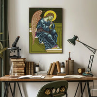 Contemplative Angelic Icon Poster