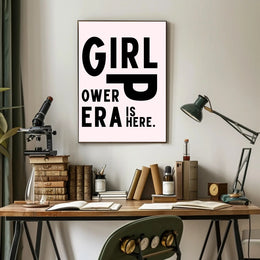 Girl Power Era Feminist Motivational Quote Poster PosterGoat