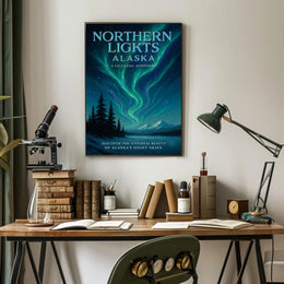 Northern Lights Alaska Poster PosterGoat