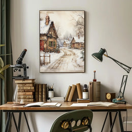 Winter Village Serenity Poster