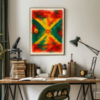 Vibrant Abstract Flag Poster