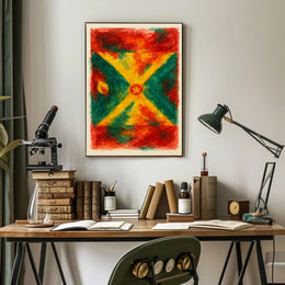Vibrant Abstract Flag Poster