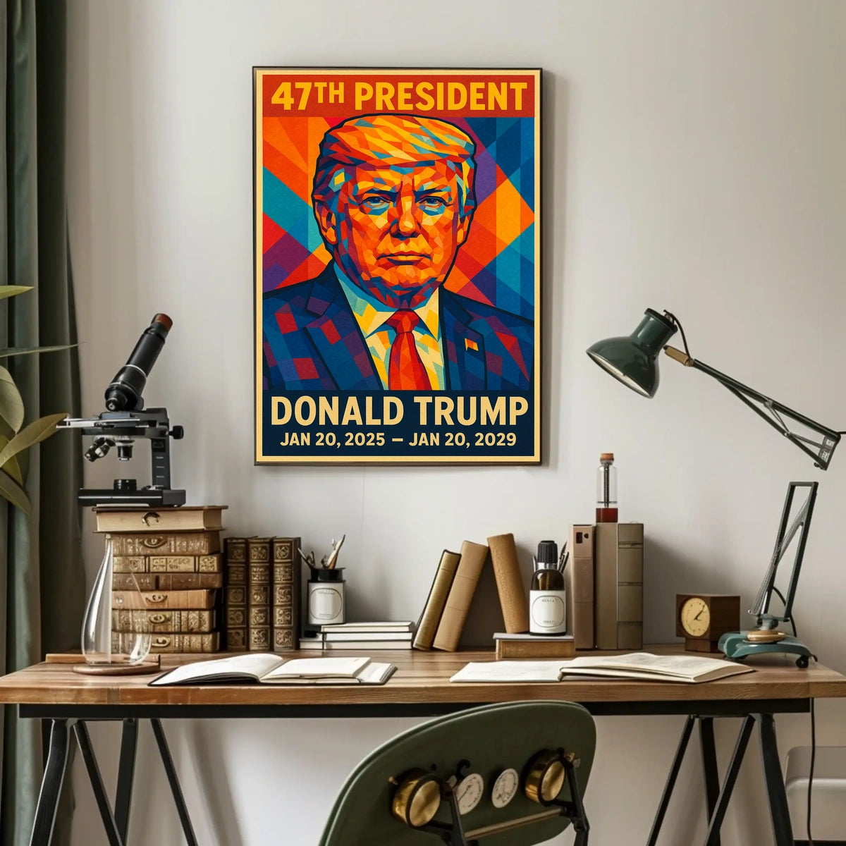 Donald Trump 47th President Patriotic Poster
