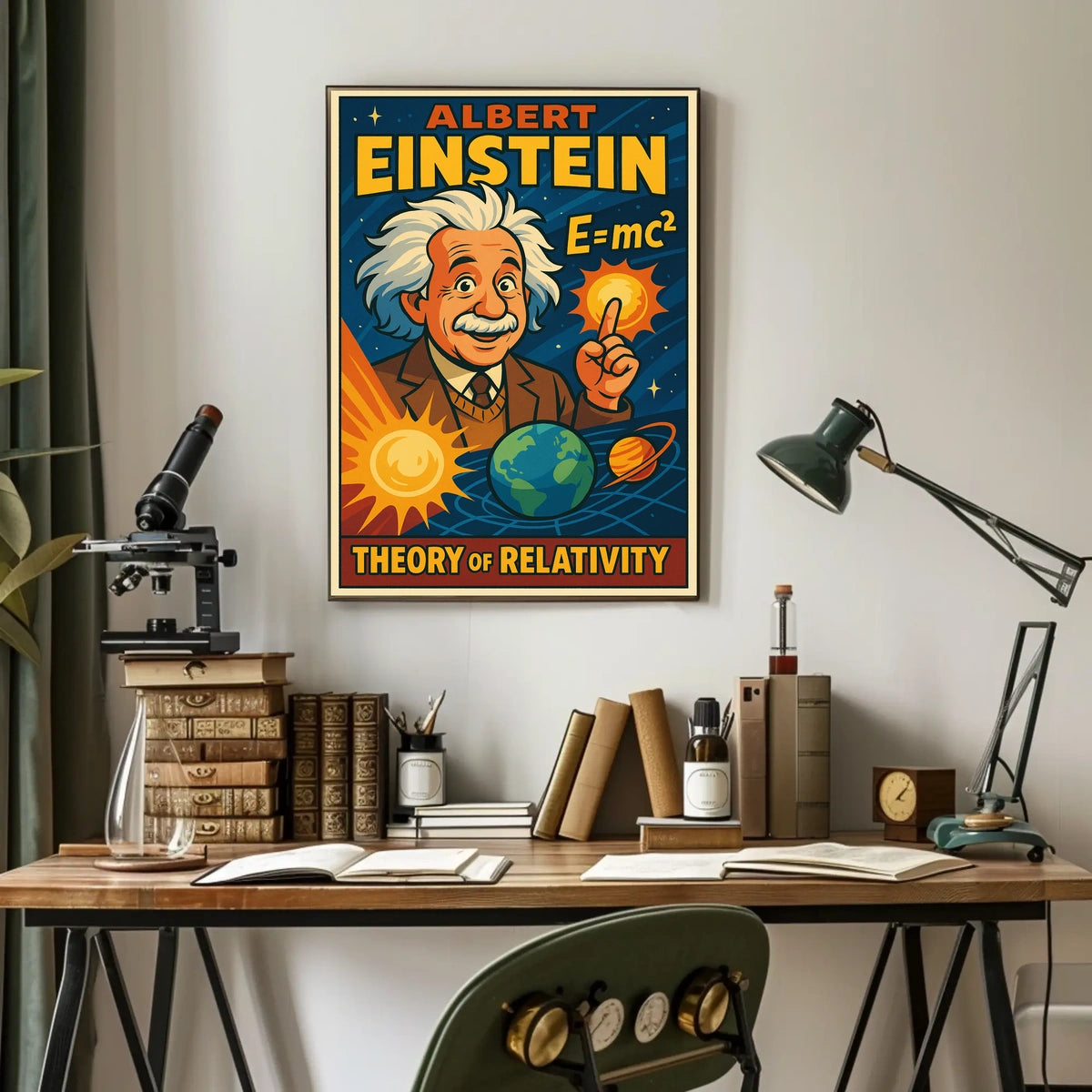 Einstein Relativity Scenic Poster