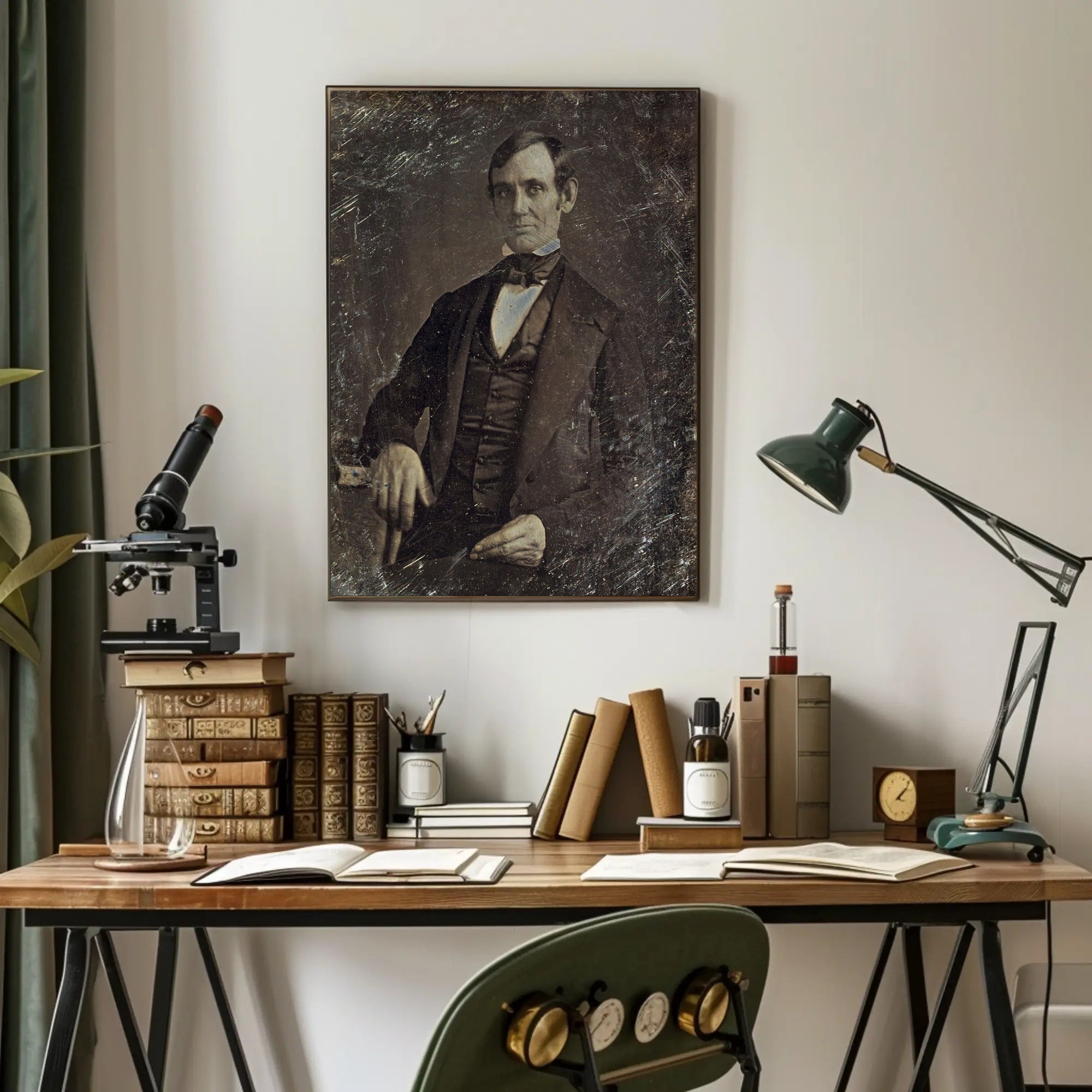 Abraham Lincoln Young Close-Up Poster Tribute PosterGoat