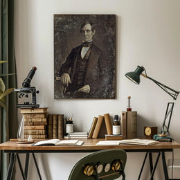 Abraham Lincoln Young Close-Up Poster Tribute PosterGoat
