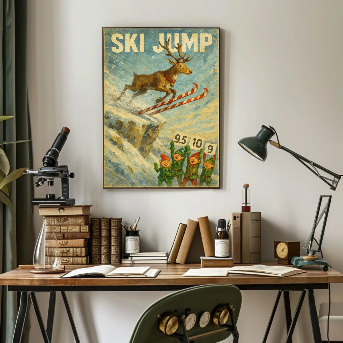 Ski Jump Spectacle Poster