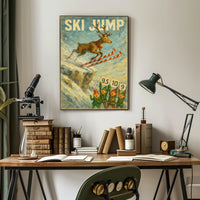 Ski Jump Spectacle Poster