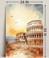 Colosseum At Sunset Poster