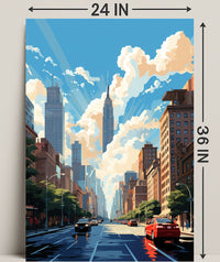 Urban Skyline Serenity Poster