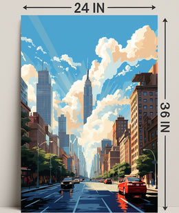 Urban Skyline Serenity Poster